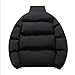 Winter Thick down Jacket Mens Zip up Warm Stand Collar down Coats Fashion Long Sleeve Puffer Quilted Jacket