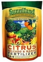 Sunniland Citrus, Mango and Avocado Fertilizer 6-4-6 Granules 40 Lb.