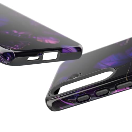 Coque Samsung S25 Plus papillon violet rigide et brillante - 3