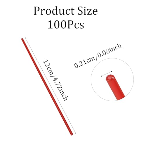 100 piezas de tubos extensores rojos para aerosol miniatura 2