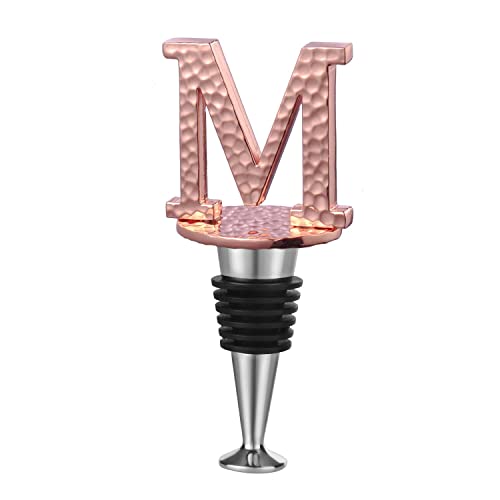 Miicol Wine Stopper, Prosecco Stopper, Wine Bottle Stopper, Personalised Champagne Stopper, Funny Prosecco Gift, Wine Lovers Gift for Prosecco, Wine, Champagne, Letter M