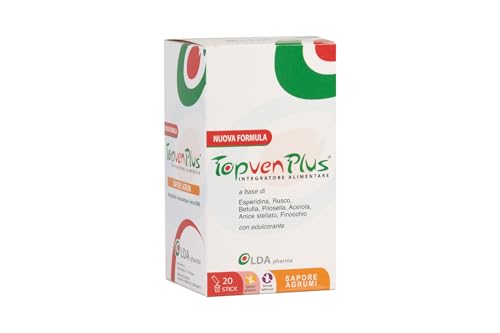 TopvenPlus Integratore Drenante Gambe e Circolazione - per Capillari Rotti, Vene Varicose, Gambe Pesanti e Gambe Gonfie.