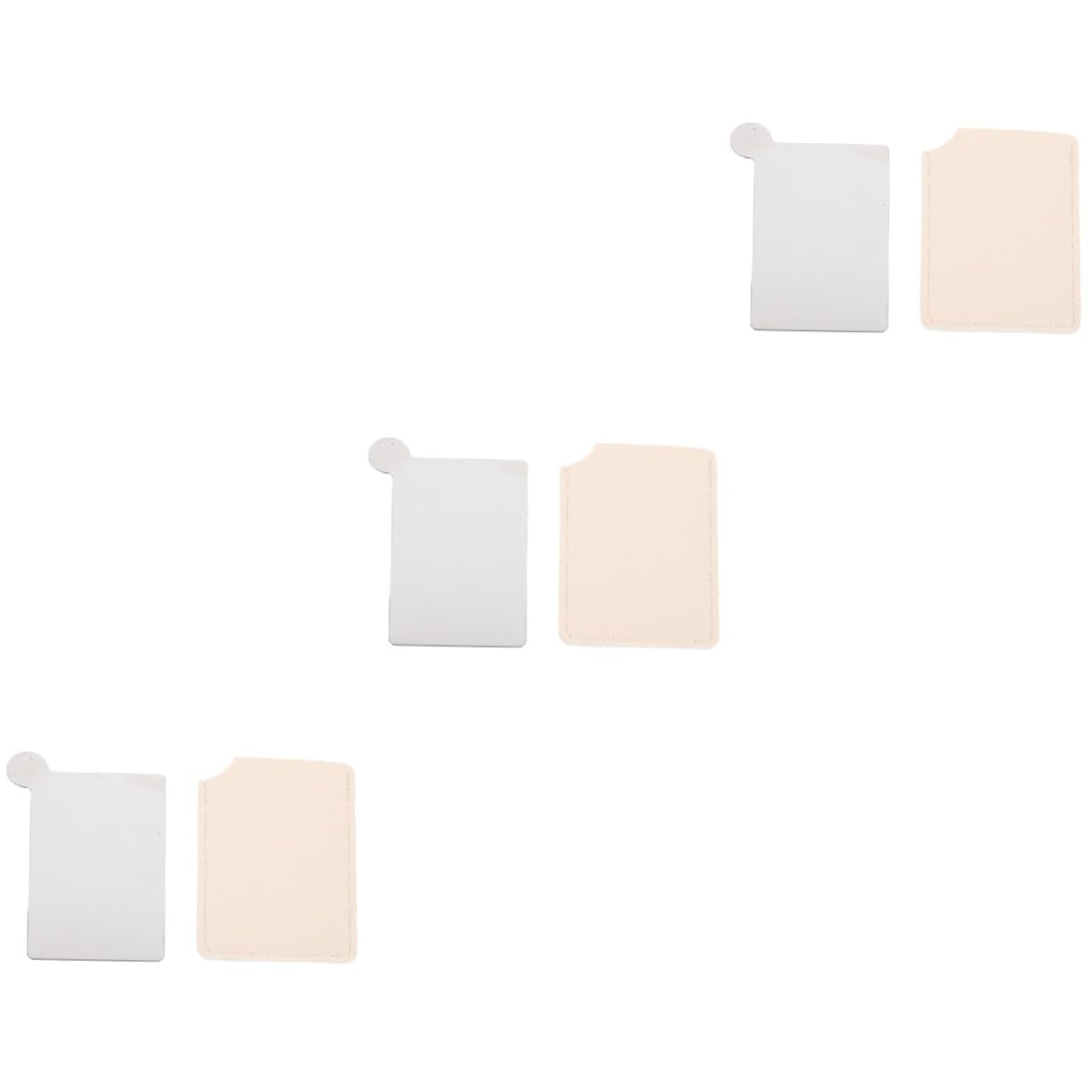 OSOLADY 3pcs Makeup Mixing Palette Set Multifunctional Mixing Tray for Foundation Eyeshadow Nail Art