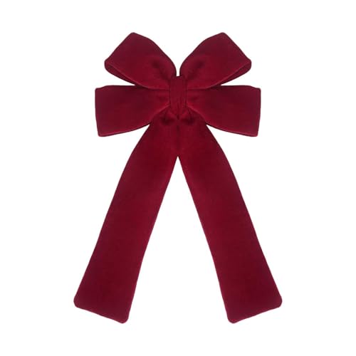 KESOTO Grande Fiocco di Natale, Fiocchi Natalizio per Porta in Velluto, 54 Cm Fiocco per Albero di Natale per Matrimoni, Feste, Casa, Ghirlande, Porta D'ingresso, Festival, Fattoria, Scale