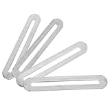 MALUGOGO Verstellbare Edelstahl Flachverbindungsplatte 4 Stück Möbel Winkel für Stuhl Tisch Regal Robuste Metall Reparaturplatte Zur Flachfugenverstärkung