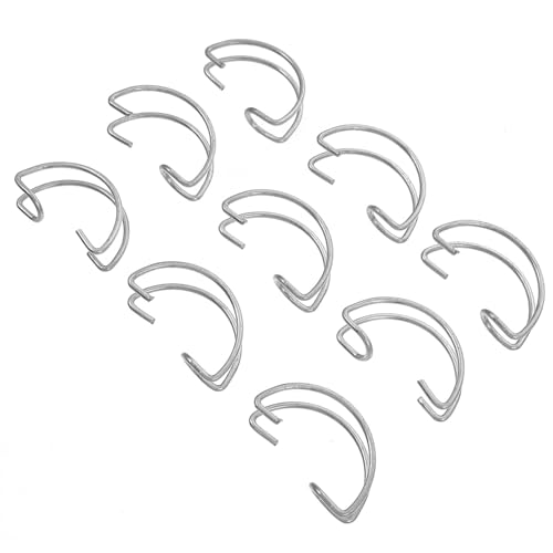 Yardwe Crochets de Porte Acier 40 Pièces pour Cages à Oiseaux et Lapins, Accessoires de Fixation Robustes pour Environnement D’Élevage et Cages Fil Acier