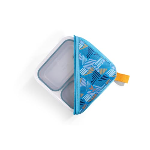 Image of VAYA Bento Lunch Bag for Kids, Lightweight & Durable Tiffin Bag for Bento Box, Compact Lunch Box Bag for School, Office, Picnic & Travel, Easy to Clean, Color - Teal Pop