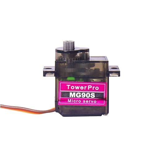 Image of MG90 Metal Gear Digital Servo Motor for RC Helicopter Airplane Boat Robot Controls (Pack of 1)