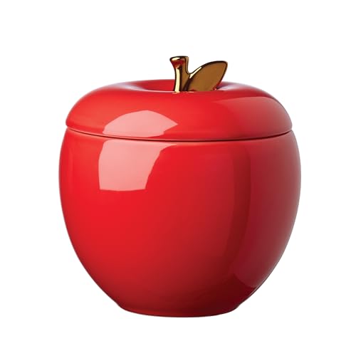 Tarro de galletas de manzana Kate Spade Red One Size de ceramica decorativa 2