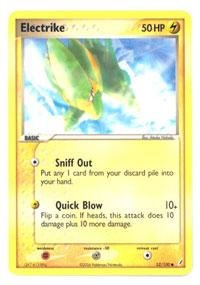 Pokemon - Electrike (52) - EX Crystal Guardians - Reverse Holofoil