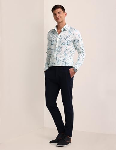 Image of U.S. Polo ASSN. Printed Regular Fit Shirt for Men - 100% Cotton, Breathable & Comfortable, Full Sleeves Casual Shirt for Men