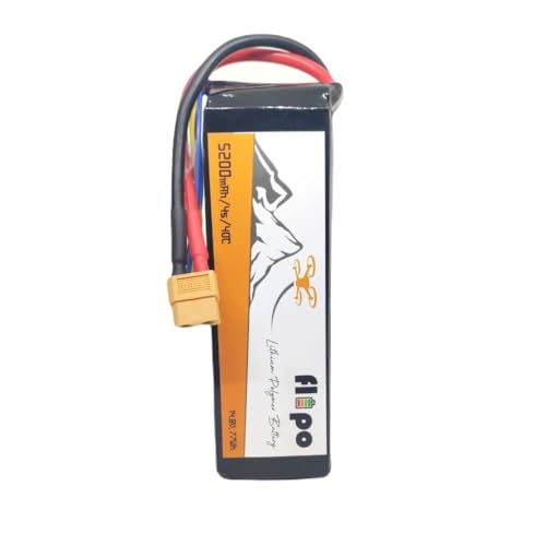 Image of Robodo Flipo 5200mAh 4S 40C /80C (14.8V) Lithium Polymer Battery Pack LIPO