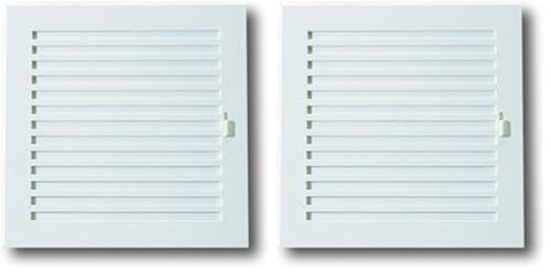 Anzapack 814330R - Rejilla Con Cierre 15X15 Cm. Plastico Blanco (Paquete de 2)