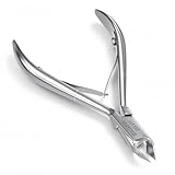 Professional Stainless Steel Cuticle Trimmer - Nail Nipper with Double Spring - Perfect Nail Care Tool for Manicure & Pedicure at Home/Spa/Salon