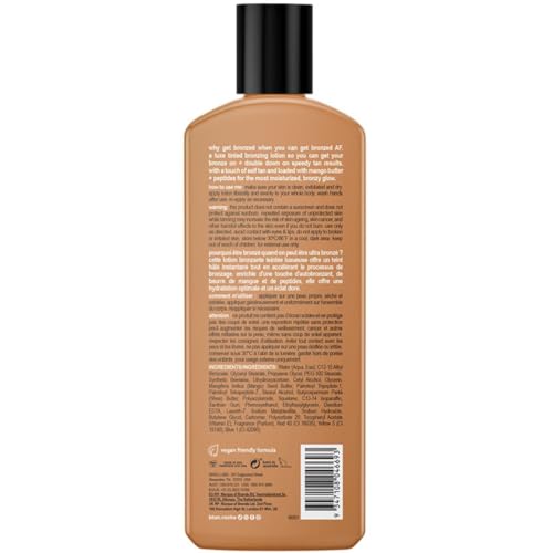 Image of b.tan Sun Tanning Lotion | Tan Accelerator - Best Tinted Browning Cream, Brown Intensifier Bronzing Lotion, No SPF, Packed with DHA Boosters, Mango Butter & Peptides, Austrailian Brand, 8.45 Fl Oz