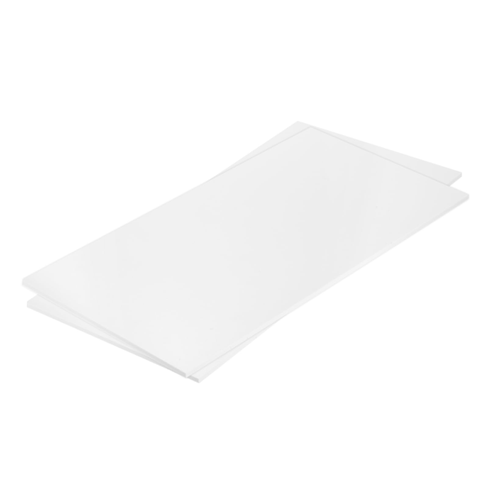 QUARKZMAN Lastra In ABS 24 Pollici X 12 Pollici X 0.2 Lastre In Stirene ABS Per Modellismo Fai Da Te Pannello Bianco 2 Pezzi