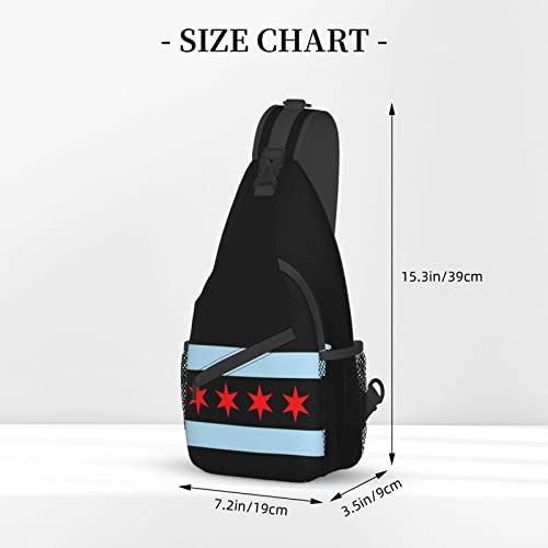 Mochila bandolera negra unisex para uso diario miniatura 4