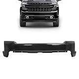 KUAFU Front Bumper Face Bar 3Pcs Compatible with 2019-2022 Chevy Silverado 1500 Front Bumper Cover W/O Park Assist Sensor Holes Replacement For GM1002875, 84588804 Steel Powder Coated Black