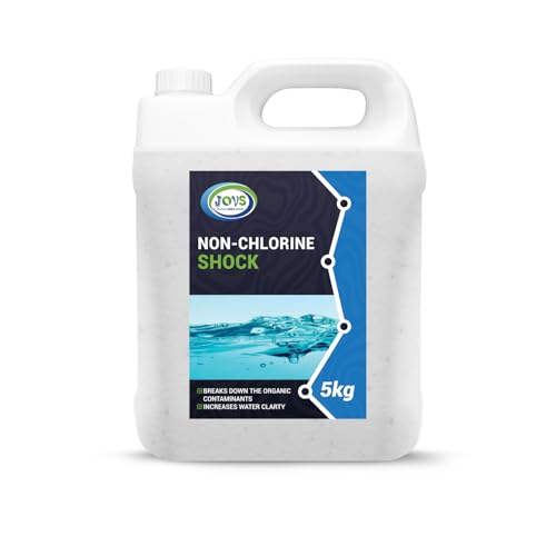 JOVS Non Chlorine Shock 5kg - Spa Treatment for Hot Tubs & Swimming Pools - Water Clarifier, Paddling Reducer, Cleaner, and Pool Maintenance Essential - Included Pool Chemicals.
