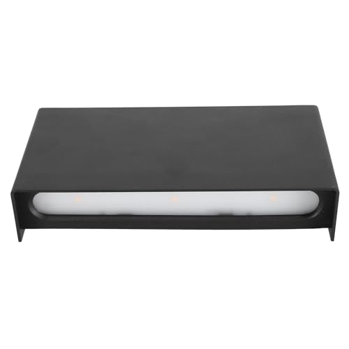 Akozon Aplique de Pared Regulable Recargable - Lámpara de Pared LED Atenuación Continua Adhesivo Iluminación de Luz de Sala de Estar Pasillo (BLACK)