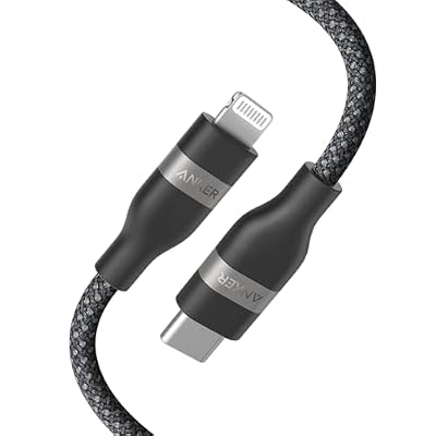Anker USB C to Lightning Cable, Upcycled-Braided USB C to Lightning Cord, Ultra-Fast Charging Cable for iPhone 14/13/12/11 Series and More (3FT)