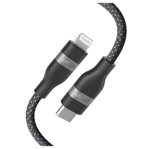 Anker USB C to Lightning Cable, Upcycled-Braided USB C to Lightning Cord, Ultra-Fast Charging Cable for iPhone 14/13/12/11 Series and More (3FT)