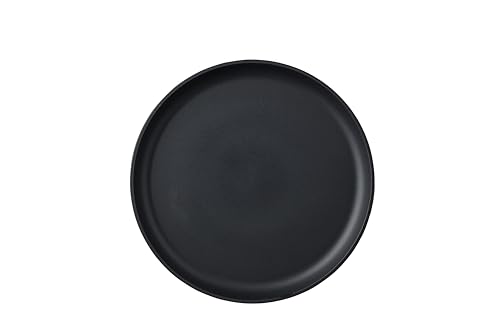Mepal - Plato de desayuno Silueta - Apto para lavavajillas y microondas - Platos de plástico - Platos llanos - Vajilla - 23 cm - Nordic black