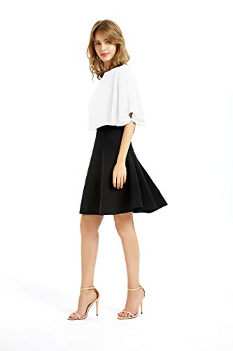 Women's Soft Chiffon Shawl Wraps Shrug for Evening Dress Wedding Cape Bolero Flapper Cover Up