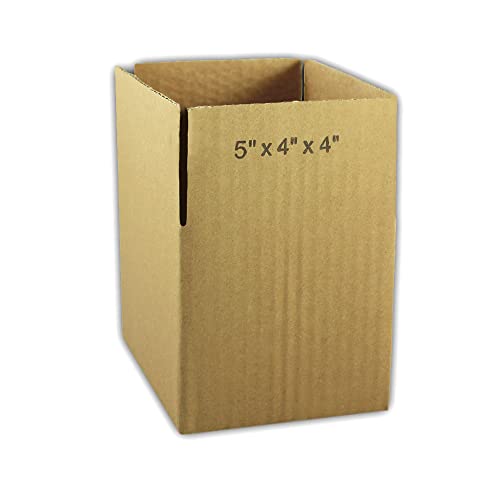 Image of 50 EcoSwift 5x4x4 Corrugated Cardboard Packing Boxes Mailing Moving Shipping Box Cartons 5 x 4 x 4 inches