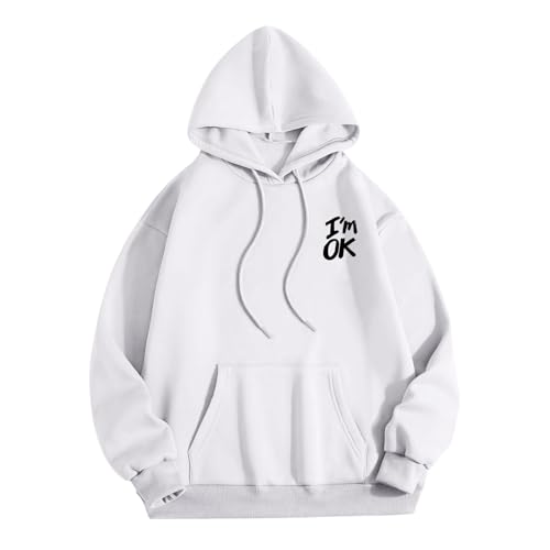 Hoodies for Men Pullover,Funny Oversized Drawstring Graphic Hoodies - Fall Fashion Sweater Loose Fit Top4