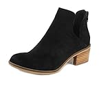 Steve Madden Womens Lancaster Black Suede Boot - 7