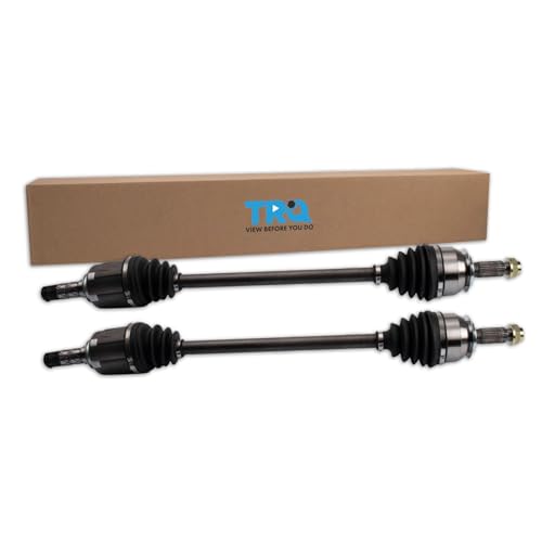 Image of TRQ Front Driver and Passenger Side CV Axle Assembly 2 Piece Set Compatible with 2015-2018 Subaru Forester 2.0XT Premium Touring AWD 2014 Forester 2.0XT Premium Touring AWD