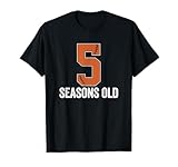 5. Fußballsaison, 5 Jahre, Fußball-Party, Geburtstag T-Shirt