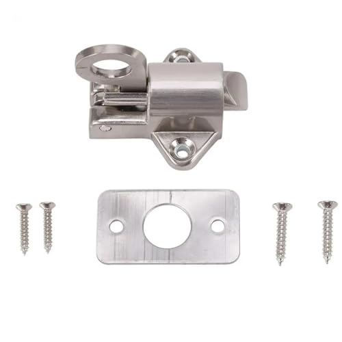 LYEUXHJPX Cerradura de pestillo de Puerta, Cerradura de Puerta de Ventana de aleación de Zinc, Cerradura de Anillo de Seguridad automática, Perno de Puerta de Rebote de Resorte, 46x50x44mm, 1 Uds.