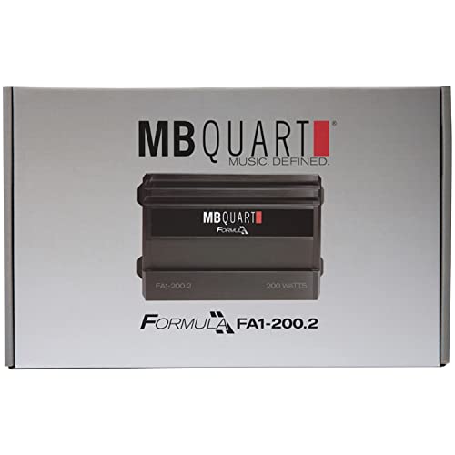 Mb Quart Formula Series 100-Watt 2-Channel Class Ab Amp, Black #TOP5