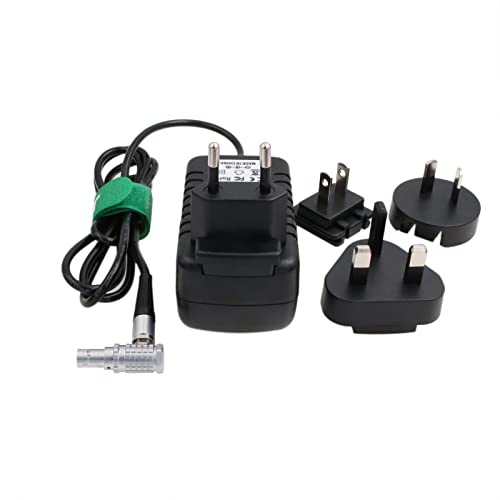 Adaptador de CA de 2 pines de ángulo recto de 12V para alimentar Teradek Bond y monitor SmallHD