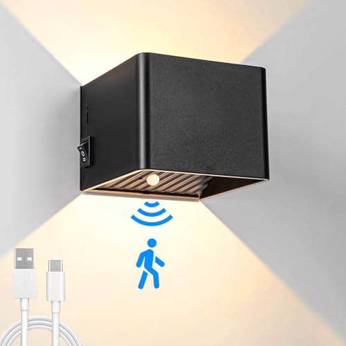 Touch-LED-Wandleuchte Mit Akku & Fernbedienung – Dimmbares Nachtlicht In 3 Farben, Kabellos Und 360° Drehbar