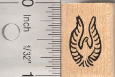 Tiny Phoenix Rubber Stamp