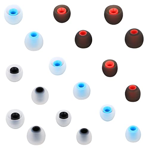 Image of Earbuds Replacement Tips Silicone Earbud Tips Ear Gels Fit for Inner Hole from 3.8mm - 5.1mm Earphones 9 Pairs S /M /L