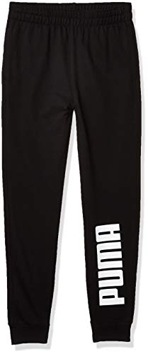 PUMA Boys' Joggers, Black, Large (6)