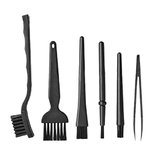 Woedpez 1Set Anti Static Brushes ESD PCB Circuit Board Cleaning Brush Kit Keyboard PCB Motherboards Cleaning Tool Set Black Anti Static Brushes for Pc to Clean Electronics