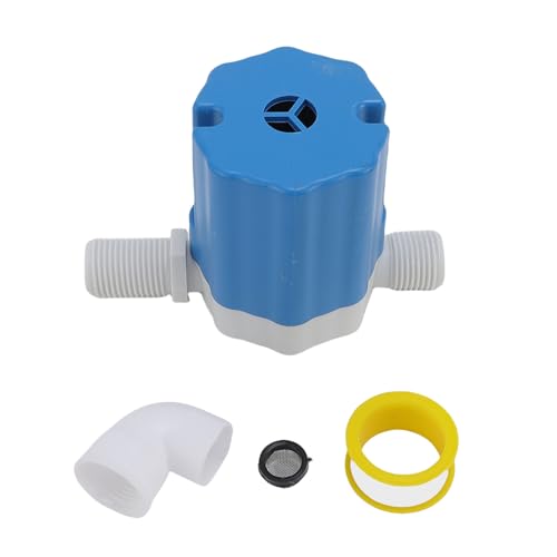 Garosa Válvula de Control de Nivel de Agua, Válvula de Flotador Automática con Rosca de 0,5 Pulgadas para Solar de Piscina, Tanque de Agua (Entrada lateral)
