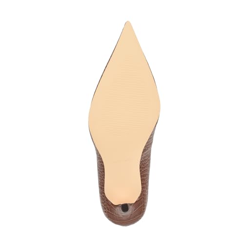 Image of Nine West Women's Gemmha Pump, Medium Brown Croco 210, 7.5