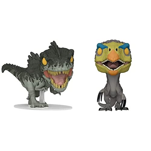Funko Pop Movies: Jurassic World: Dominion - Giganotosaurus &Amp; Pop Movies: Jurassic World: Dominion - Therizinosaurus