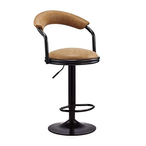 Taburetes Altos Home Bar Sillas Tapizado De Cuero Creativo del Respaldo del Asiento De Elevación Desayuno Silla Taburete Alto Silla De Oficina Cafe Taburete de Bar YZJL