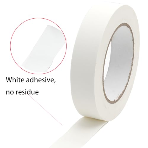 Image of White Gaffers Tape 3 Inch x 30 Yard,Gaffer Tape Rubber Adhesive Leaves No Residue, Waterproof,Multipurpose,Easy to Tear,Great for Concerts, Weddings or More