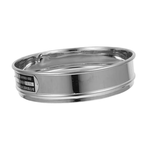 OSOLADY Stainless Steel Mesh Lab Sieves Garden Soil Sieve Panning Sifter Dirt Sifter Test Sifter Outdoor Sifter Soil Sifter for Gardening Powder Sugar Sieve Prospecting Pan Silver