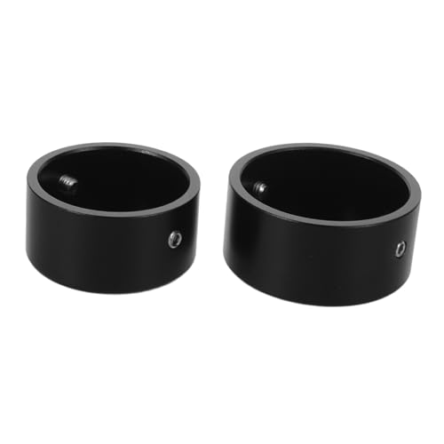 Tapas de eje para moto en aluminio negro mate con protectores de tuercas de alta resistencia
