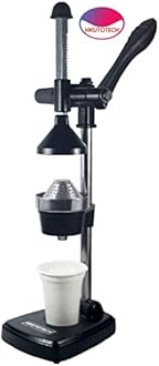 HKUTOTECH Aluminium Hand Press Citrus Fruit Juicer, Cold Press Juicer, Manual Hand Press Juicer and Squeezer for Fruits and Vegetables- Big (Made in India)
