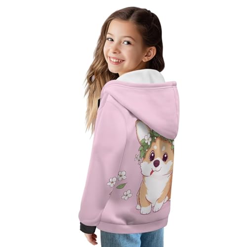 Girls Zip Up Hoodies Size 6-16 Hooded Sweatshirts Jackets for Teen Girls Thick Oversized Hoodies for Outwear2